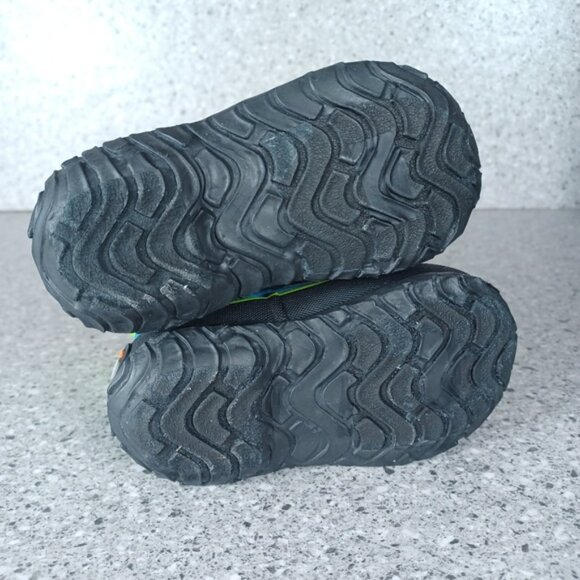 BOGS Rainboot Skipper Blue Green Dino Dinosaur Kids Waterproof Shoes 4C - Picture 8 of 9